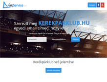 Tablet Screenshot of kerekparklub.hu